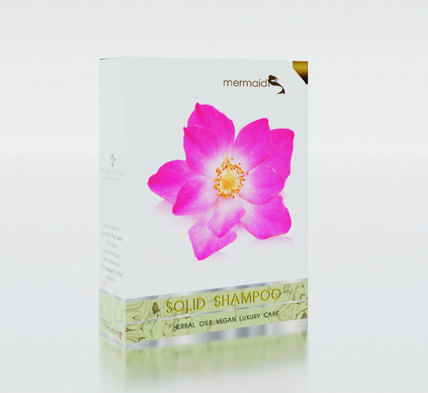 WILD ROSE - Mermaid Shampoo für näßchen Heidi mit Wildrosenöl für Haar-Volumen Luxus Naturkosmetik